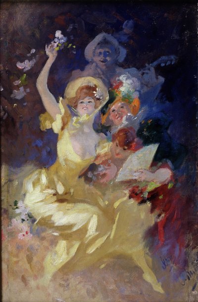 At the ball by Jules Cheret