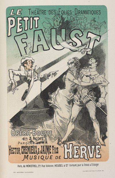 Poster for Le Petit Faust, from 