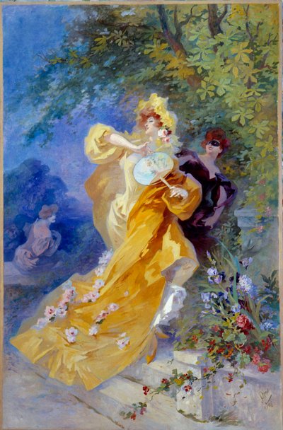 The Yellow Domino by Jules Cheret