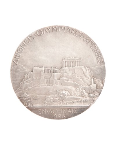 First place Olympic medal, Athens 1896 by Jules Clement Chaplain