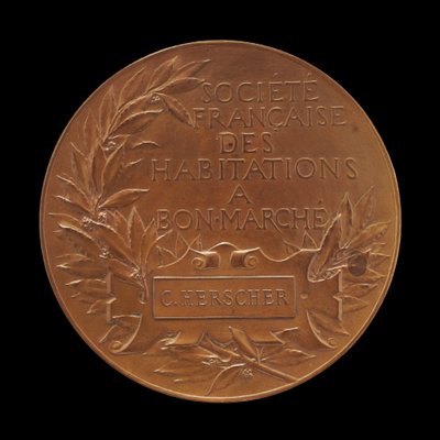 French Society for Affordable Housing [reverse] by Jules Clement Chaplain