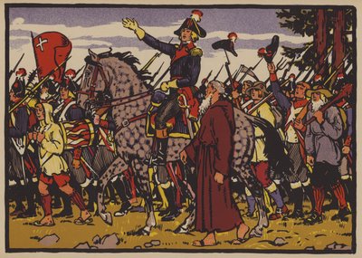 Alois von Reding and the Resistance of Schwyz against the Helvetic Republic Imposed by Revolutionary France by Jules Courvoisier