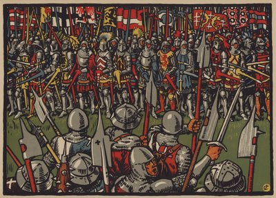 Victory of the Swiss over the Austrians at the Battle of Sempach, 9 July 1386 by Jules Courvoisier