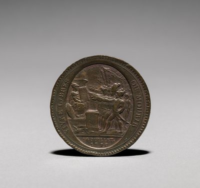 Medal: Five Sols issued by Monneron Brothers, Paris, 1792 (obverse) by Jules Dupré
