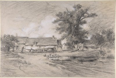 Farmyard with Ducks by Jules Dupré
