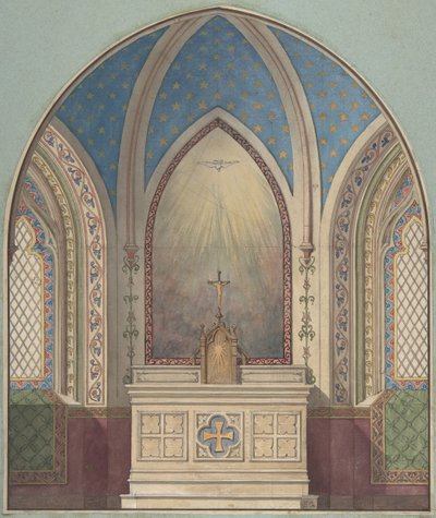 Design for Altar, Saint Clotilde by Jules Edmond Charles Lachaise and Eugène Pierre Gourdet