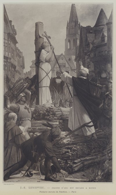 The Burning of Joan of Arc at Rouen by Jules Eugene Lenepveu