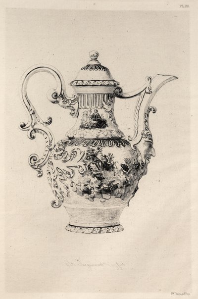 History of the Ceramic Art: A Descriptive and Philosophical Study of the Pottery Plate XII by Jules Ferdinand Jacquemart