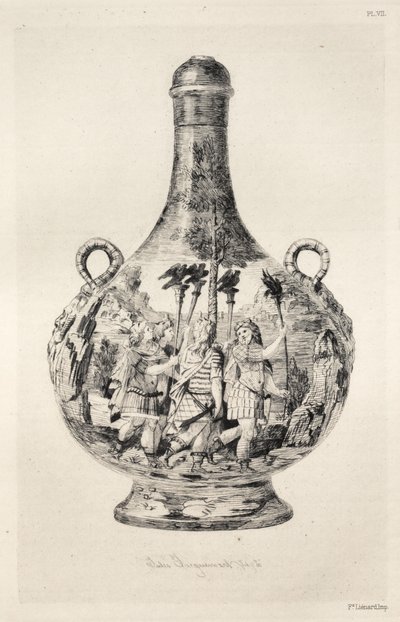 History of the Ceramic Art: A Descriptive and Philosophical Study of the Pottery...Plate VIII by Jules Ferdinand Jacquemart