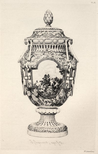 History of the Ceramic Art: A Descriptive and Philosophical Study of the Pottery...Plate XI by Jules Ferdinand Jacquemart