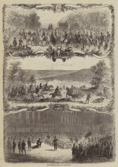 The Imperial Hunt at Compiègne by Jules Gaildrau