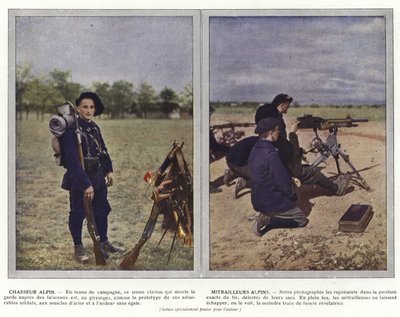 Chasseur Alpin, Mitrailleurs Alpins by Jules Gervais Courtellemont