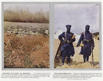 Explosion of a Munitions Depot, Senegalese Riflemen by Jules Gervais Courtellemont
