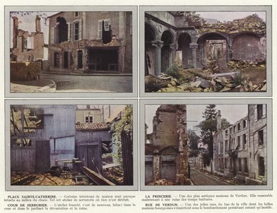 Place Sainte-Catherine, La Princerie, Cour de Serrurier, Rue de Verdun by Jules Gervais Courtellemont
