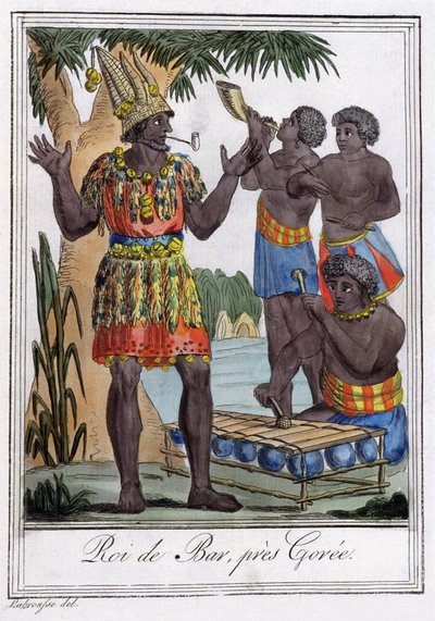 King of Bar, Island of Goree, Senegal by Jules Grasset de Saint Sauveur