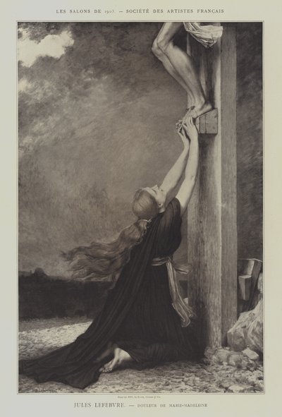 Douleur de Marie-Madeleine (Grief of Mary Magdalene) by Jules Joseph (after) Lefebvre