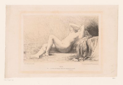 Reclining Nude Woman by Jules Joseph Lefebvre