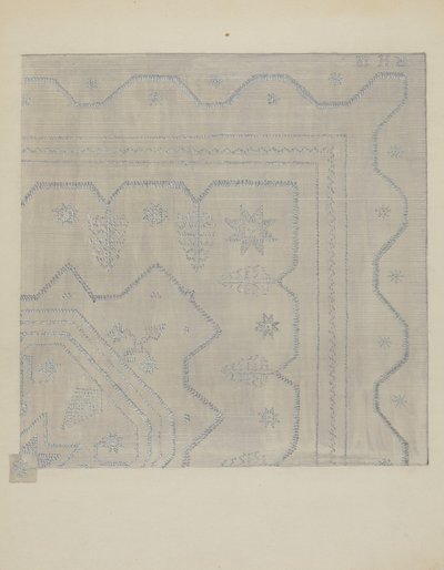 Candlewick Coverlet Woven, c. 1936 by Jules Lefevere