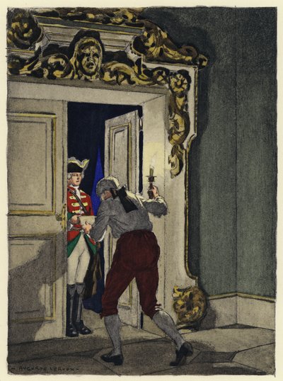 Illustration for memoirs of Casanova by Jules Marie Auguste Leroux
