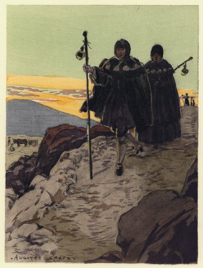 Illustration for memoirs of Casanova by Jules Marie Auguste Leroux