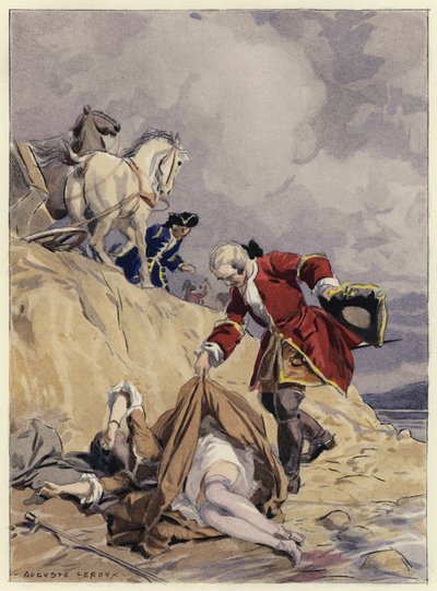 Illustration for memoirs of Casanova by Jules Marie Auguste Leroux