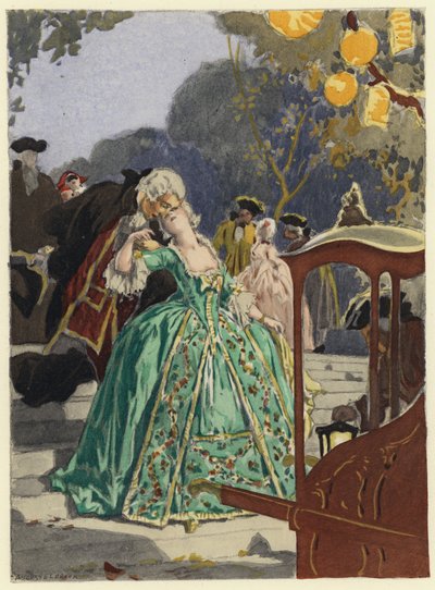 Illustration for Memoirs of Casanova by Jules Marie Auguste Leroux