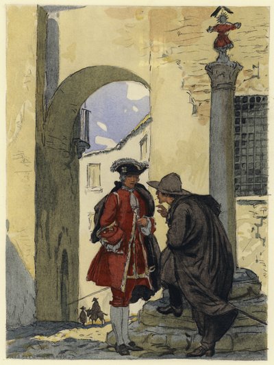 Illustration for Memoirs of Casanova by Jules Marie Auguste Leroux