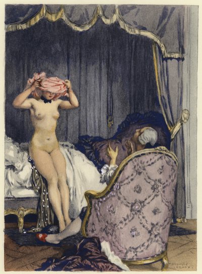 Illustration for Memoirs of Casanova by Jules Marie Auguste Leroux