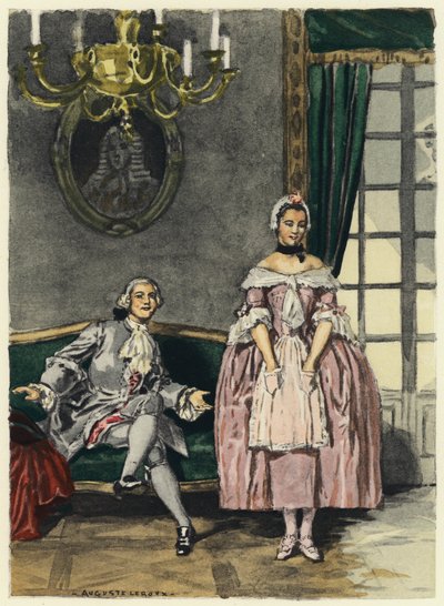 Illustration for Memoirs of Casanova by Jules Marie Auguste Leroux