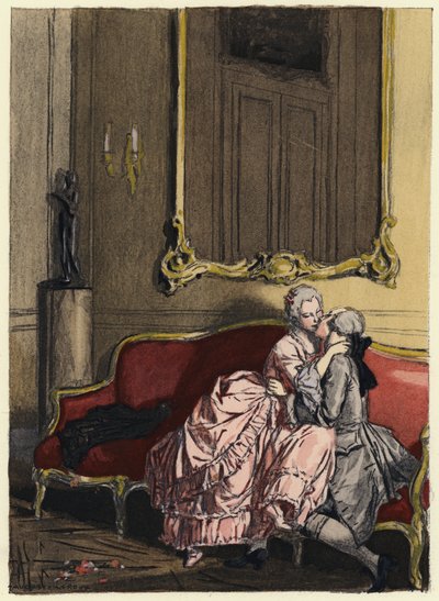 Illustration for Memoirs of Casanova by Jules Marie Auguste Leroux