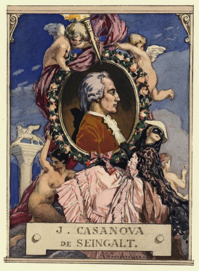 Portrait of Casanova by Jules Marie Auguste Leroux