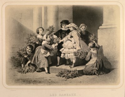 Palm Sunday, engraved by J. Champagne by Jules Marie Desandre