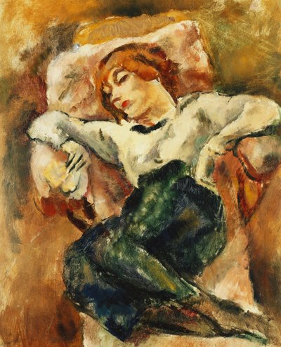 Hermine Resting by Jules Pascin