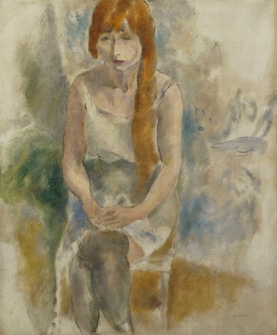 Model Sitting by Jules Pascin
