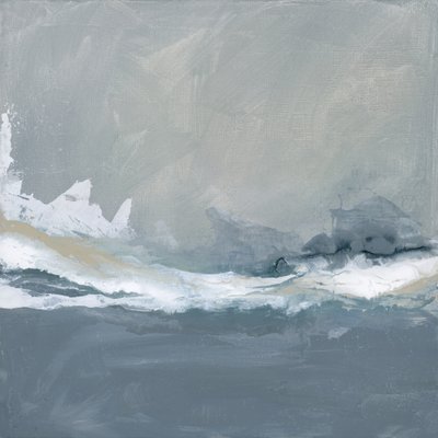 Dynamic Ocean Waves Under a Cloudy Sky by Julia Contacessi
