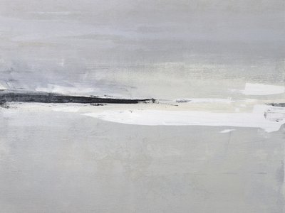 Serene Horizon with Soft Gray and White Tones by Julia Contacessi