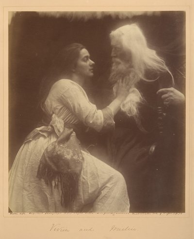 Vivien and Merlin by Julia Margaret Cameron