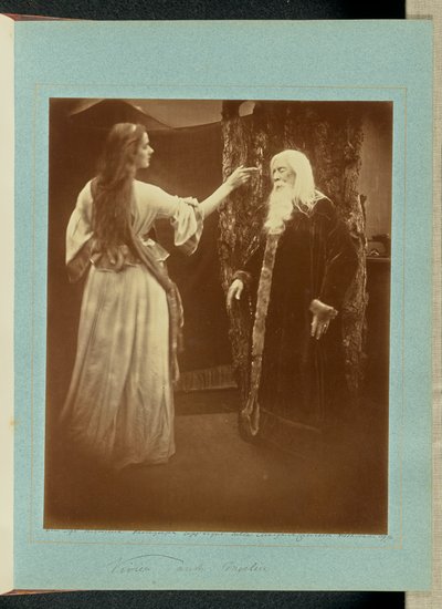 Vivien and Merlin by Julia Margaret Cameron