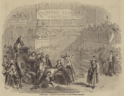 Scene from A Tale of Two Cities, at the Lyceum Theatre by Julian Portch