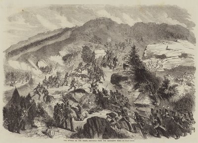 The Attack on the Redan, sketched from the Woronzow Road by Julian Portch