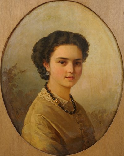 Portrait of a Lady by Julie Wilhelmine Hagen Schwarz