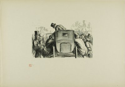 At the Universal Exhibition: The visitor will easily find any means of transportation to return to his hotel by Julien Antoine Peulot