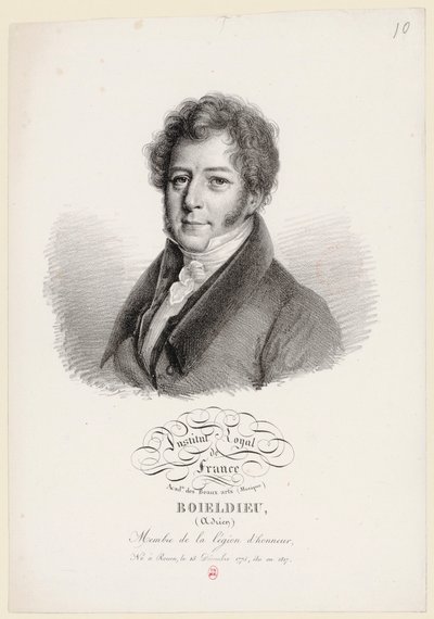 François Adrien Boieldieu by Julien Leopold Boilly