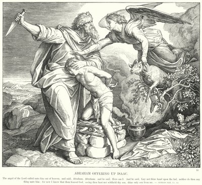Abraham Offering up Isaac by Julius (after) Schnorr von Carolsfeld