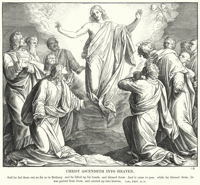 Christ Ascendeth into Heaven by Julius (after) Schnorr von Carolsfeld
