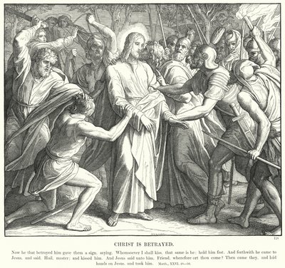 Christ is Betrayed by Julius (after) Schnorr von Carolsfeld
