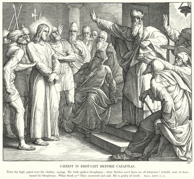 Christ is Brought before Caiaphas by Julius (after) Schnorr von Carolsfeld