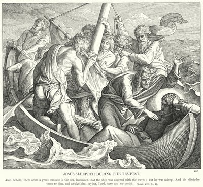 Jesus Sleeps During the Tempest by Julius (after) Schnorr von Carolsfeld