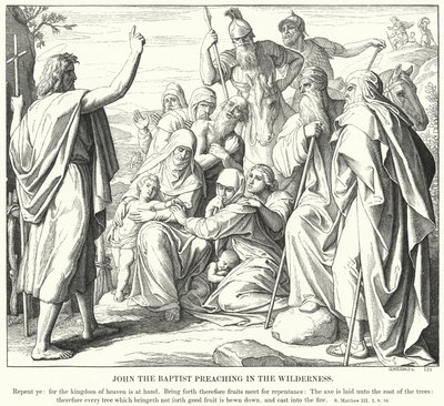 John the Baptist Preaching in the Wilderness by Julius (after) Schnorr von Carolsfeld