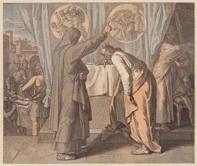 Nathan and David, 2 Samuel, XII, 7 by Julius (after) Schnorr von Carolsfeld